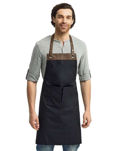 Espresso Bib Apron with Pockets