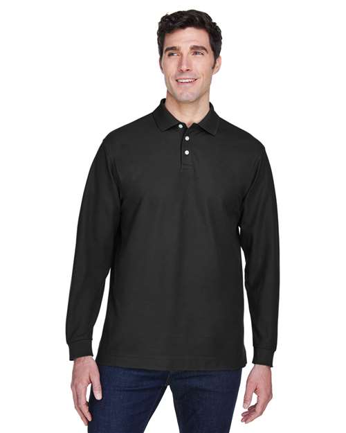 Pima Piqué Long Sleeve Polo