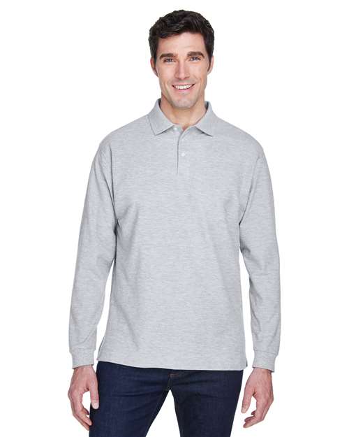 Pima Piqué Long Sleeve Polo