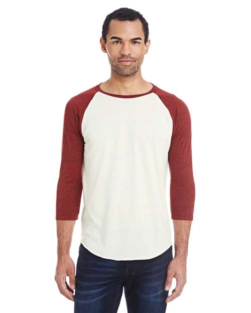 Triblend Three-Quarter Sleeve Raglan T-Shirt