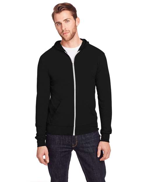 Triblend Full-Zip Light Hooded Sweatshirt