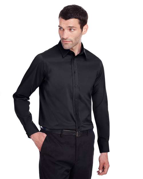 Crown Collection® Stretch Broadcloth Slim Fit Woven Dress Shirt