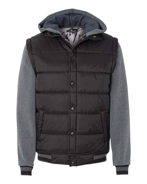Nylon Vest with Fleece Sleeves