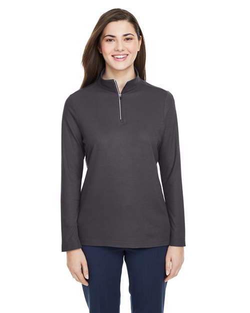 Women's Fusion ChromaSoft™ Pique Quarter-Zip Pullover