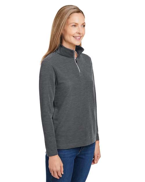Women's Fusion ChromaSoft™ Pique Quarter-Zip Pullover