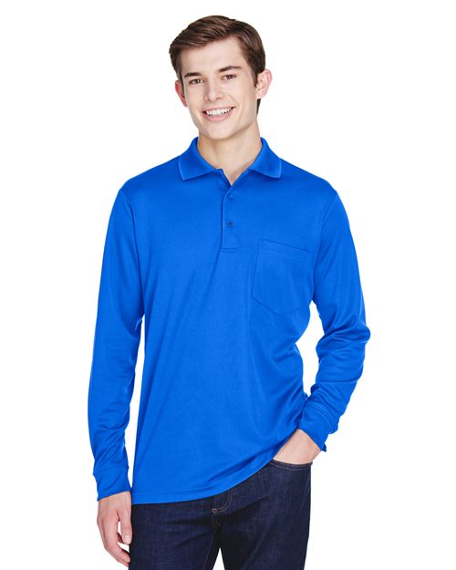 Pinnacle Performance Long Sleeve Piqué Polo with Pocket