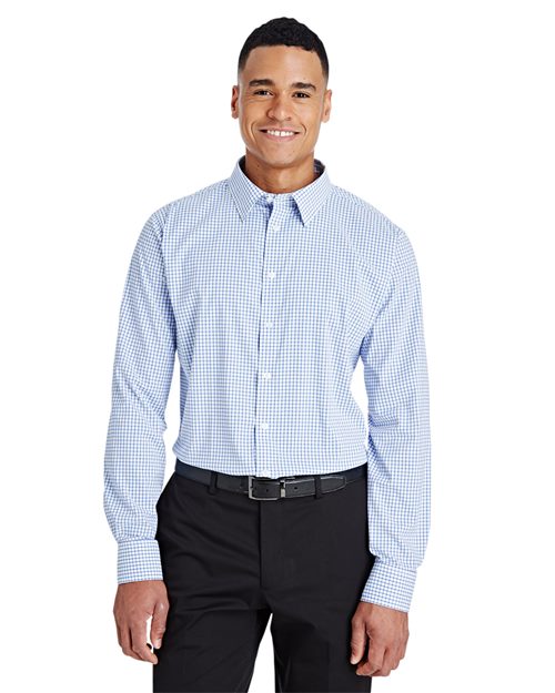 CrownLux Performance® Micro Windowpane Woven Dress Shirt