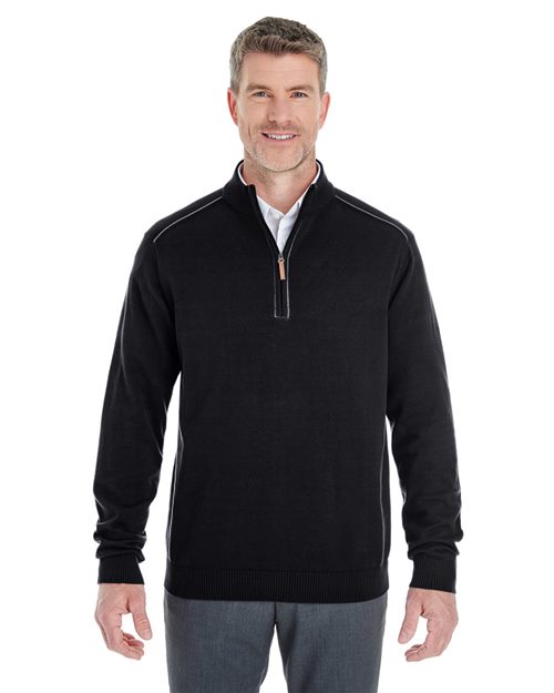Manchester Fully-Fashioned Quarter-Zip Pullover Sweater