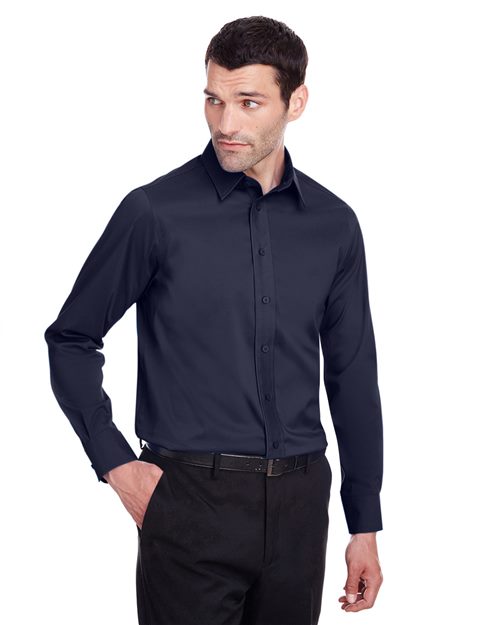Crown Collection® Stretch Broadcloth Slim Fit Woven Dress Shirt