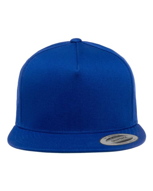 Five-Panel Cotton Twill Snapback Cap