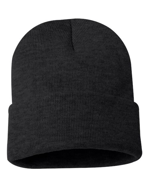 12" Solid Cuffed Beanie