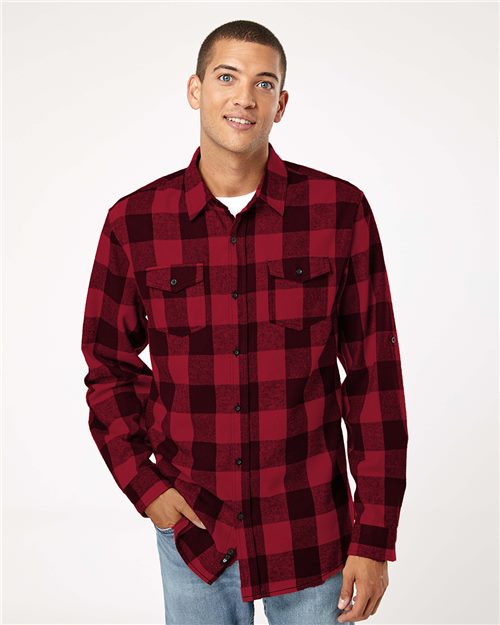 Yarn-Dyed Long Sleeve Flannel Shirt