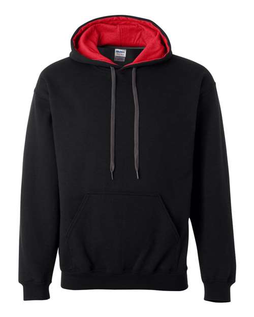 Heavy Blend™ Contrast-Color Hooded Sweatshirt