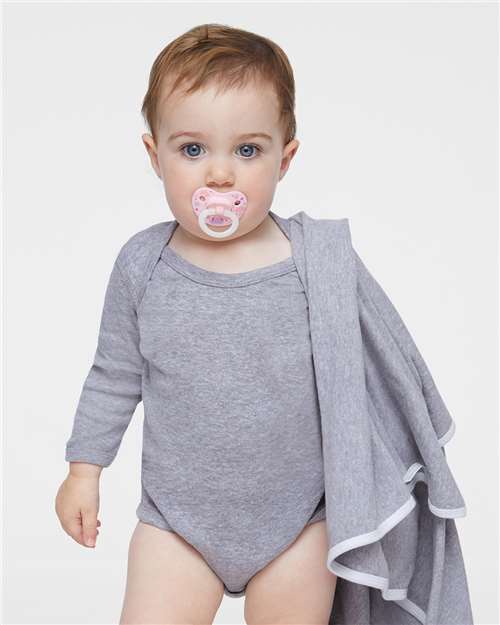 Infant Long Sleeve Baby Rib Bodysuit