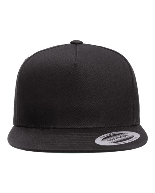 Five-Panel Cotton Twill Snapback Cap