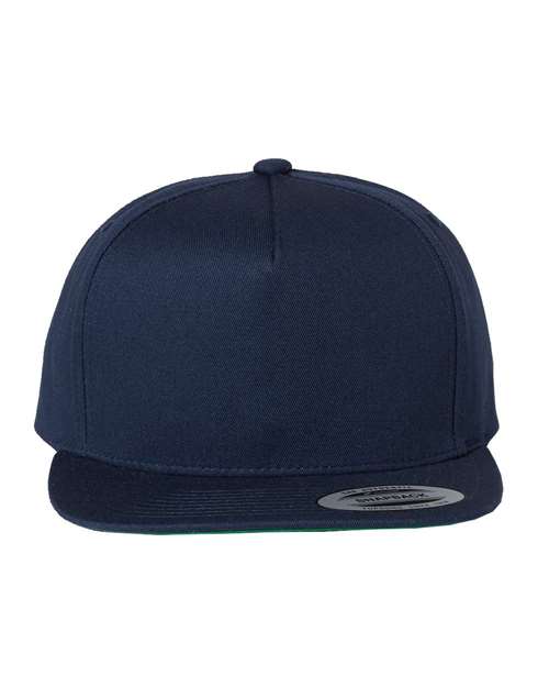 Five-Panel Cotton Twill Snapback Cap