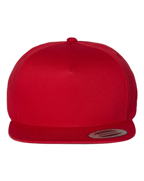 Five-Panel Cotton Twill Snapback Cap