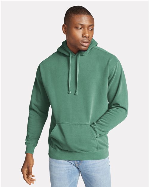 Garment-Dyed Hooded Sweatshirt