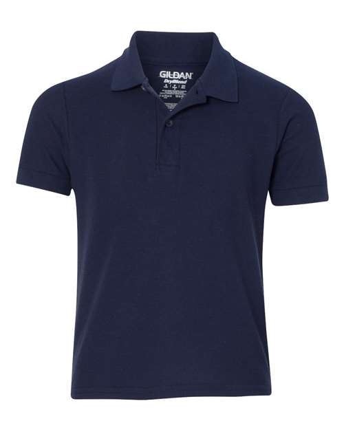 DryBlend® Youth Double Piqué Polo