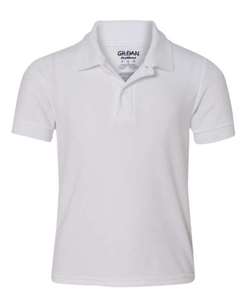 DryBlend® Youth Double Piqué Polo