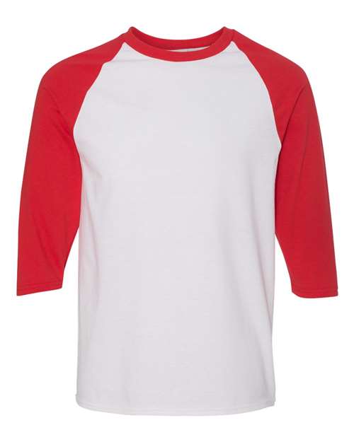 Heavy Cotton™ Raglan Three-Quarter Sleeve T-Shirt