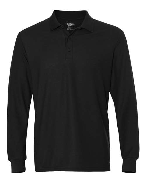 DryBlend® Double Piqué Long Sleeve Polo