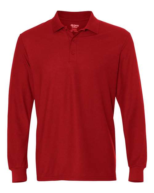 DryBlend® Double Piqué Long Sleeve Polo