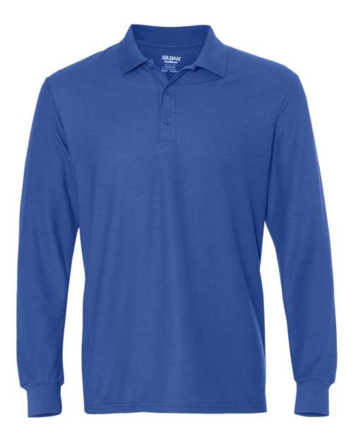 DryBlend® Double Piqué Long Sleeve Polo