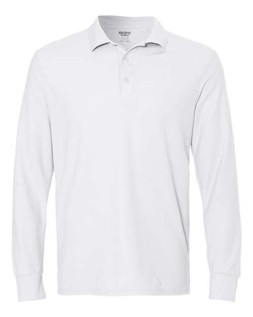 DryBlend® Double Piqué Long Sleeve Polo