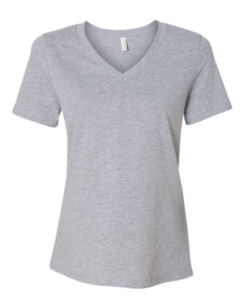 Women's Relaxed Heather CVC V-Neck Tee