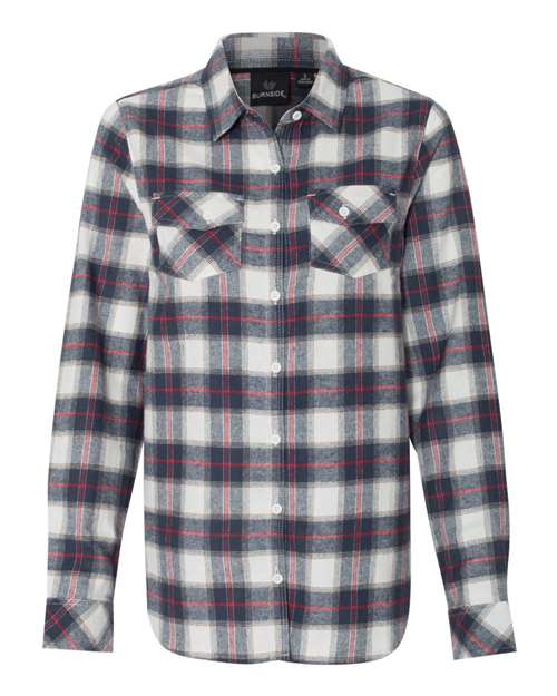 Women's Yarn-Dyed Long Sleeve Flannel Shirt