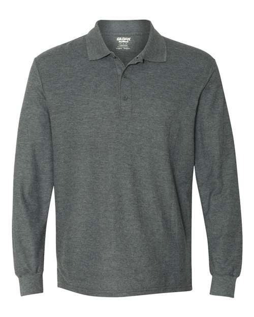 DryBlend® Double Piqué Long Sleeve Polo