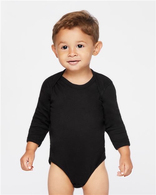 Infant Long Sleeve Baby Rib Bodysuit