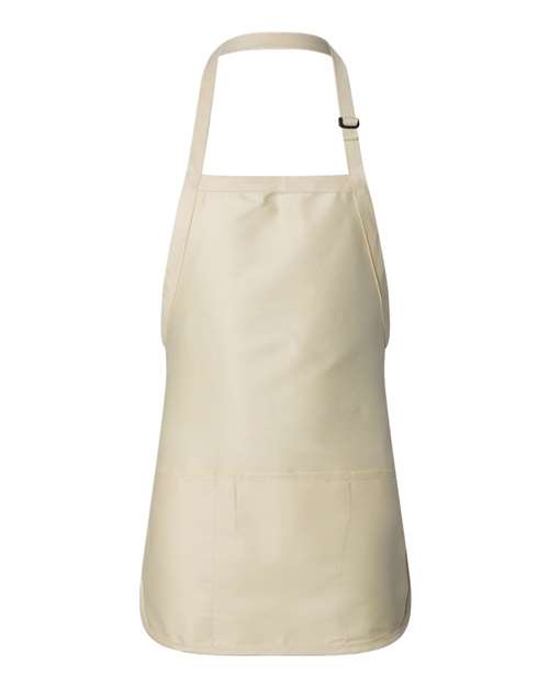 Full-Length Apron with Pouch Pocket