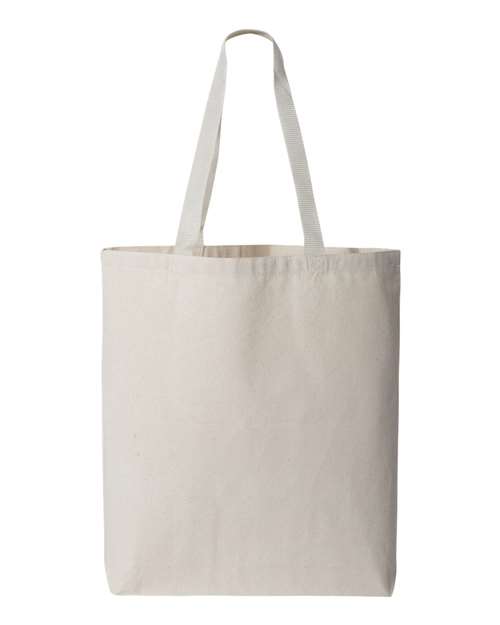 11L Canvas Tote with Contrast-Color Handles