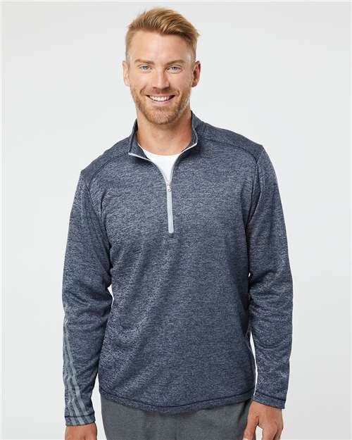 Brushed Terry Heathered Quarter-Zip Pullover