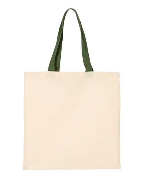 Economical Tote with Contrast-Color Handles