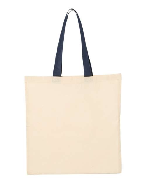 Economical Tote with Contrast-Color Handles