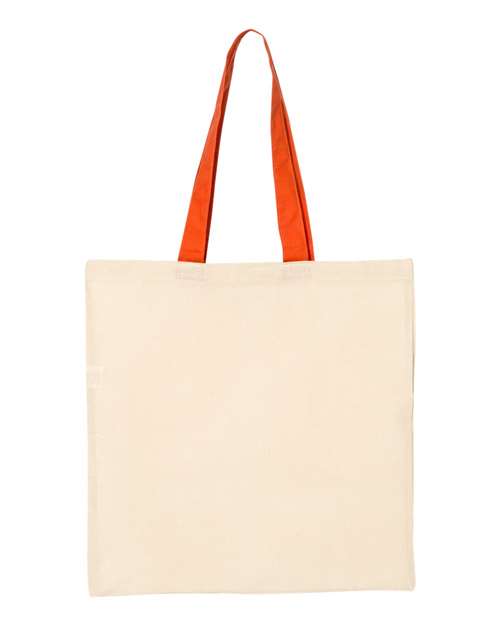 Economical Tote with Contrast-Color Handles