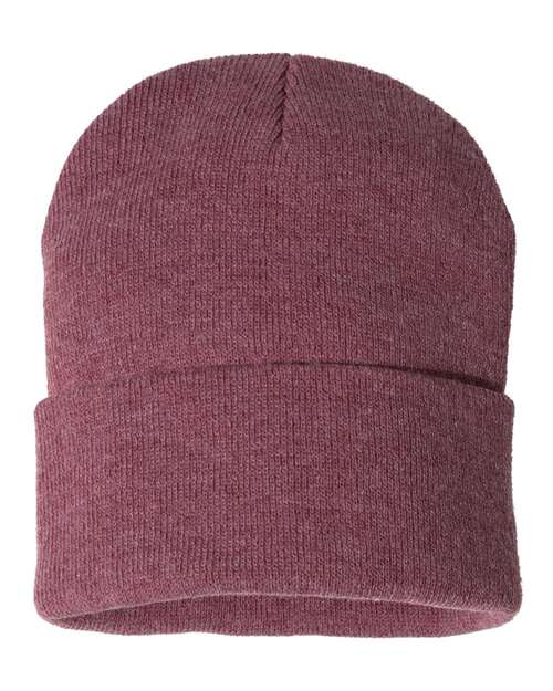 12" Solid Cuffed Beanie