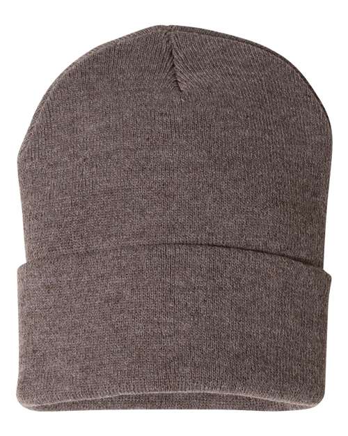 12" Solid Cuffed Beanie