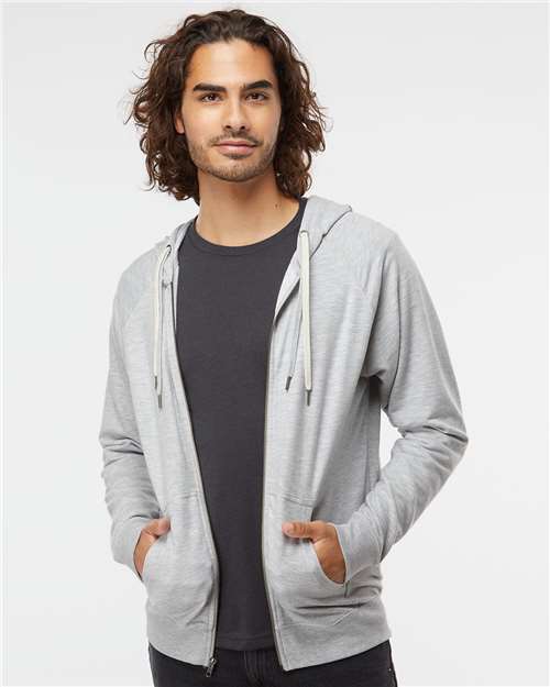 Icon Lightweight Loopback Terry Full-Zip Hooded Sweatshirt