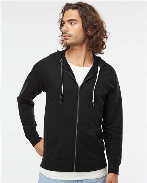 Icon Lightweight Loopback Terry Full-Zip Hooded Sweatshirt