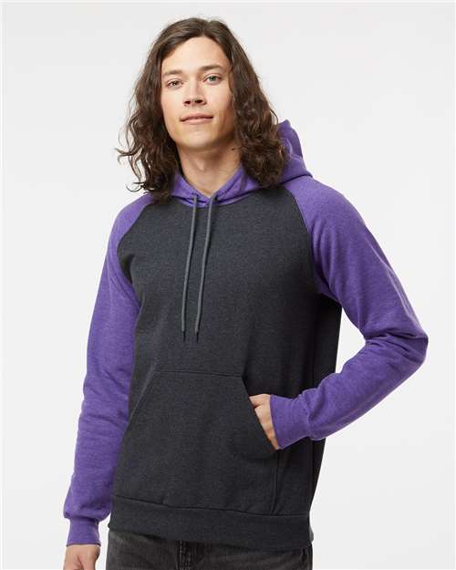 Fleece Raglan Hooded Sweatshirt