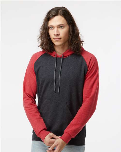 Fleece Raglan Hooded Sweatshirt