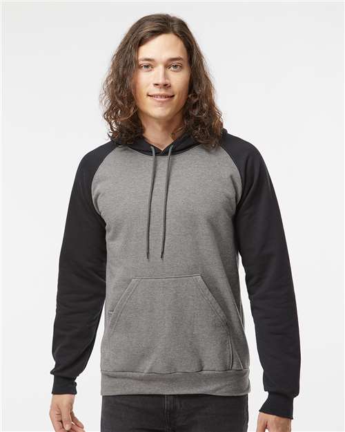 Fleece Raglan Hooded Sweatshirt