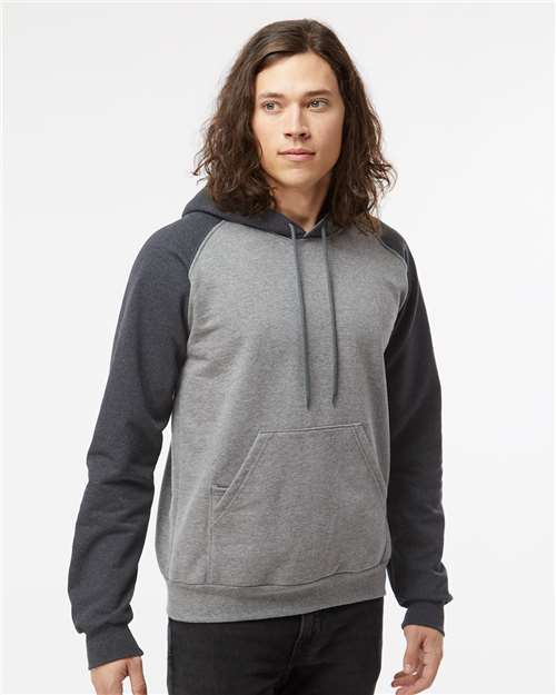 Fleece Raglan Hooded Sweatshirt