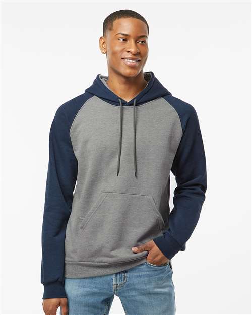 Fleece Raglan Hooded Sweatshirt