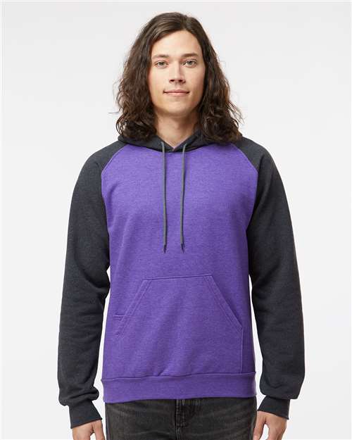 Fleece Raglan Hooded Sweatshirt