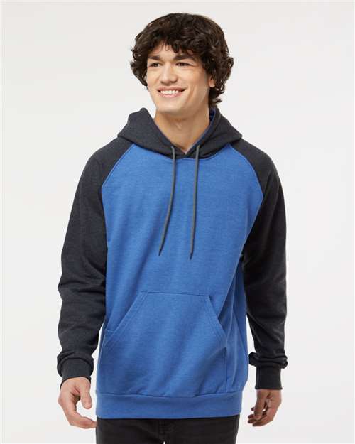 Fleece Raglan Hooded Sweatshirt